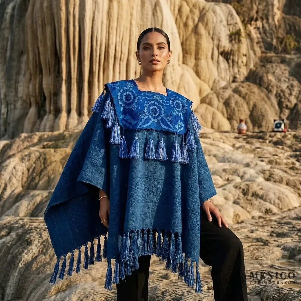 Cape huipil  only one size SEE measurements one size fits all